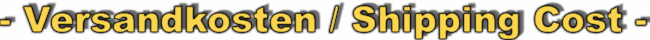versandkosten / shipping cost
